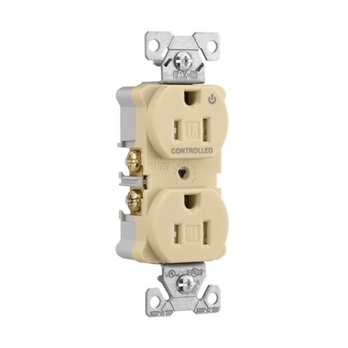 Main product image of Arrow HartIndustrial Duplex Receptacle, Half Control, #14-10 Awg 15A 125V, Ivory, 2-Pole, TR5262CHV