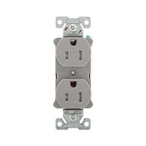 Main product image of Arrow Hart Heavy-Duty Industrial Duplex Receptacle, #14-10 Awg 15A 125V, Gray, TR5262GY