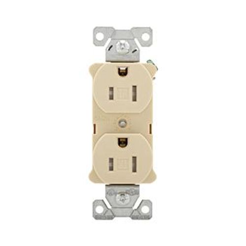 Main product image of Arrow Hart Heavy-Duty Industrial Duplex Receptacle, #14-10 Awg 15A 125V, Ivory, TR5262V