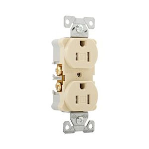 Main product image of Arrow Hart Heavy-Duty Industrial Duplex Receptacle, #14-10 Awg 15A 125V, Ivory, TR5262V