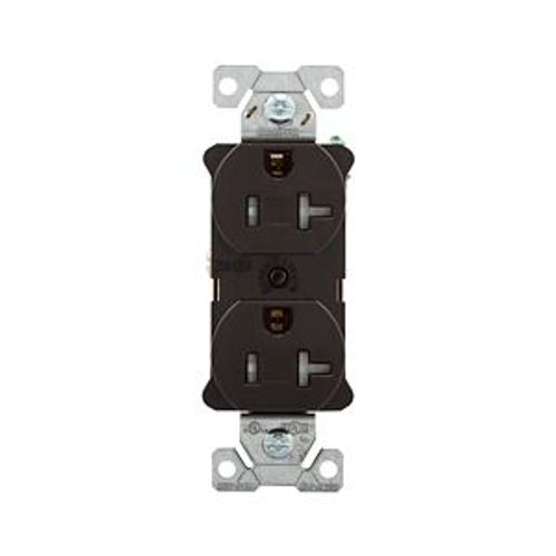 Main product image of Arrow Hart Heavy-Duty Industrial Duplex Receptacle, #14-10 Awg 20A 125V, Brown, TR5362B