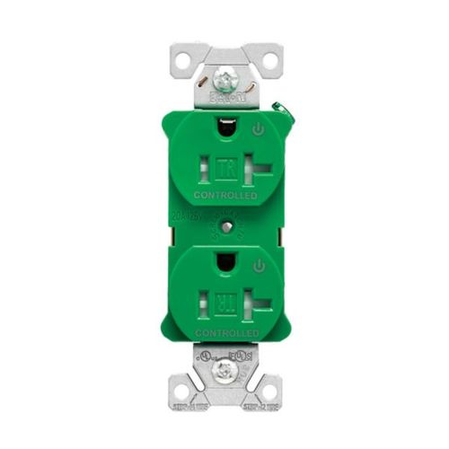 Main product image of Arrow Hart Heavy-Duty Industrial Duplex Receptacle, #14-10 Awg 20A 125V, Green, Dual, TR5362CDGN