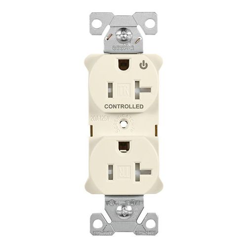 Main product image of Arrow Hart Heavy Duty Industrial Duplex Receptacle, Dual, #14-10 Awg 20A 125V, Light Almond, TR5362CDLA