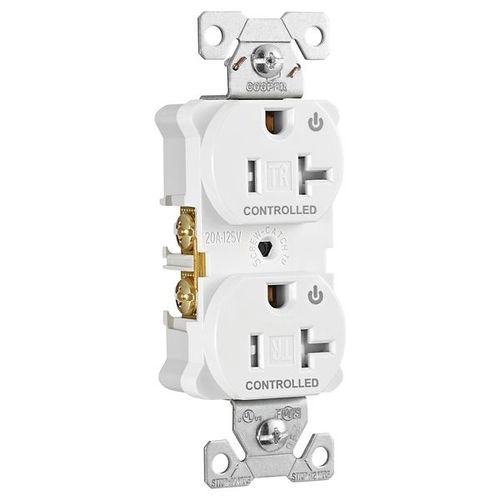 Main product image of Arrow Hart Heavy Duty Industrial Duplex Receptacle, Dual Control, #14-10 Awg 20A 125V, 2-Pole,, TR5362CDW