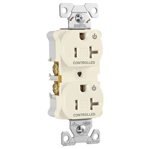 Main product image of Arrow Hart Heavy Duty Industrial Duplex Receptacle, Half, #14-10 Awg 20A 125V, Light Almond, TR5362CHLA