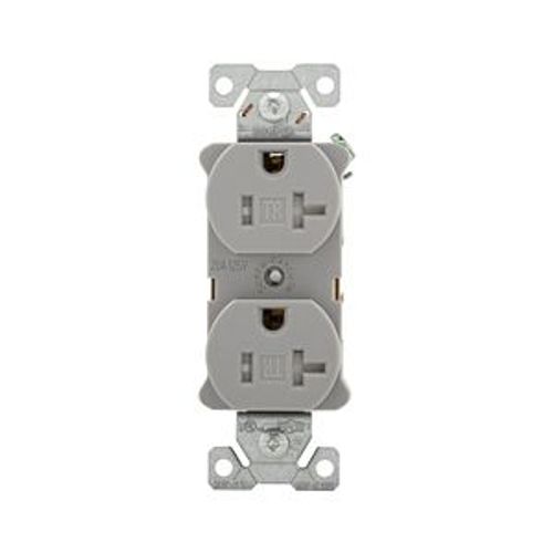 Main product image of Arrow Hart Heavy-Duty Industrial Duplex Receptacle, #14-10 Awg 20A 125V, Gray, TR5362GY