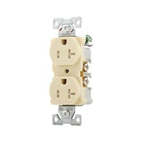 Main product image of Arrow Hart Heavy-Duty Industrial Duplex Receptacle, #14-10 Awg 20A 125V, Ivory, TR5362V
