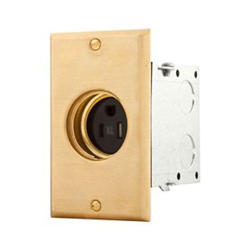 Main product image of Commercial Single Receptacle, #14-10 Awg 15A, Floor, Recessed 125V Floor Box, TR5797