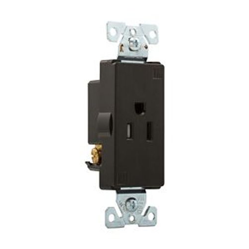 Main product image of Heavy-Duty Industrial Single Receptacle, #14-10 Awg 15A 125V, Black, TR6250BK-BOX