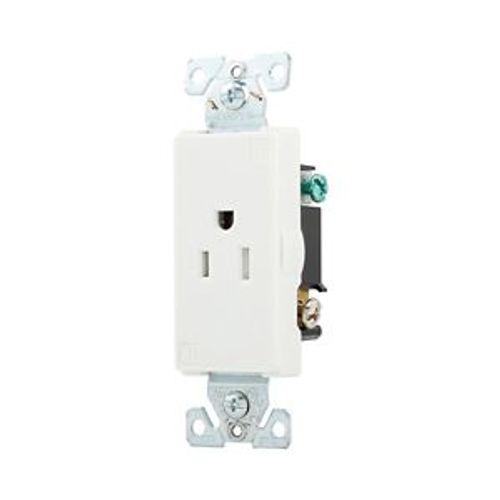 Main product image of Heavy-Duty Industrial Single Receptacle, #14-10 Awg 15A 125V, Impact-Resistant & Back Body, Pvc, TR6250W-BOX
