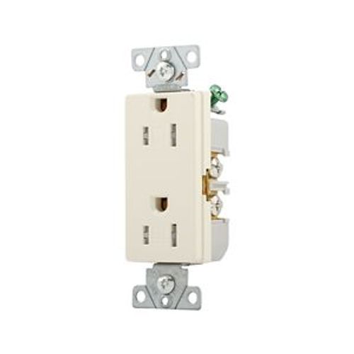 Main product image of Heavy-Duty Industrial Duplex Receptacle, #14-10 Awg 15A 125V, Light Almond, TR6252LA-BOX