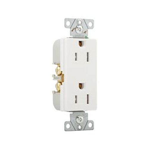 Main product image of Heavy-Duty Industrial Duplex Receptacle, #14-10 Awg 15A 125V, Impact-Resistant & Back Body, TR6252W-BOX