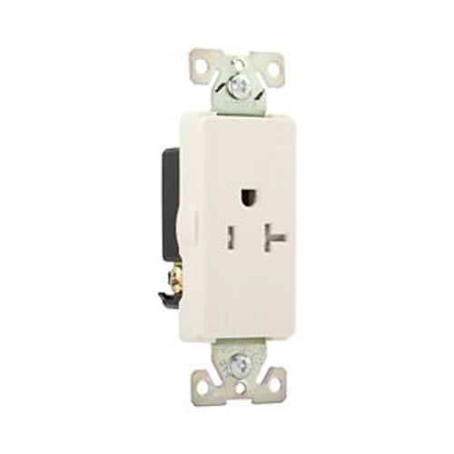 Main product image of Heavy-Duty Industrial Single Receptacle, #14-10 Awg 20A 125V, Light Almond, TR6350LA-BOX