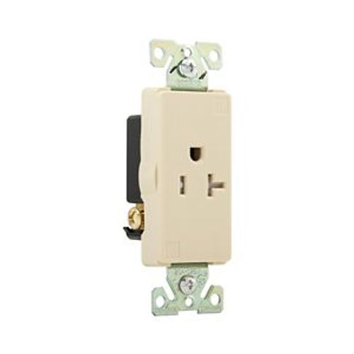 Main product image of Heavy-Duty Industrial Single Receptacle, #14-10 Awg 20A 125V, Ivory, TR6350V-BOX