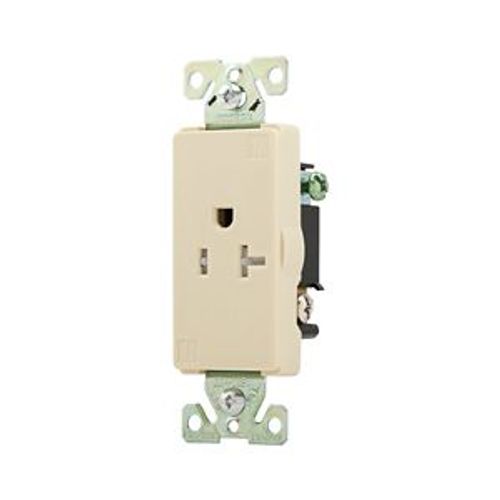 Main product image of Heavy-Duty Industrial Single Receptacle, #14-10 Awg 20A 125V, Ivory, TR6350V-BOX