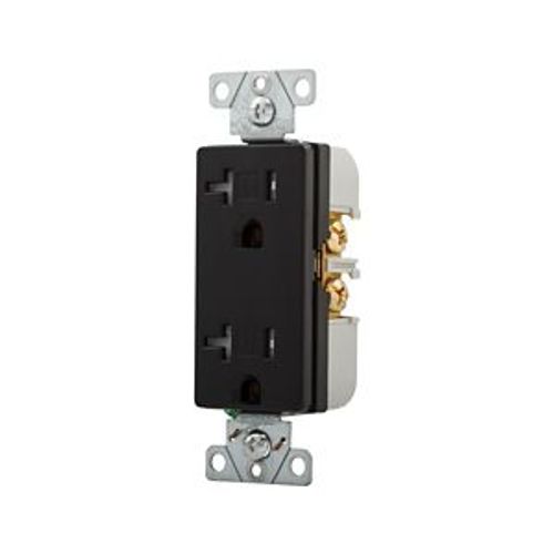 Main product image of Heavy-Duty Industrial Duplex Receptacle, #14-10 Awg 20A 125V, Black, TR6352BK-BOX