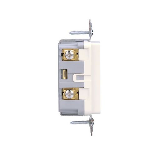 Main product image of Led Nightlight w/ Duplex Receptacle, #12-#14 Awg 15A, Flush Mount, 120/277V, Light Almond, TR7734LA-BOX