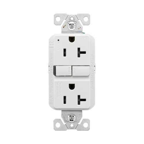 Main product image of Slim Afci Receptacle, #14 -10 Awg 20A, 125V, Afci, Back & Side Wire, White, 5-20R, 2-Pole 3-Wire, TRAF20W