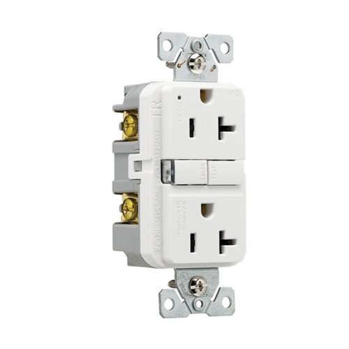 Main product image of Slim Afci Receptacle, #14 -10 Awg 20A, 125V, Afci, Back & Side Wire, White, 5-20R, 2-Pole 3-Wire, TRAF20W