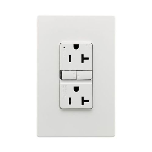 Main product image of Slim Afci Receptacle, #14 -10 Awg 20A, 125V, Afci, Back & Side Wire, White, 5-20R, 2-Pole 3-Wire, TRAF20W