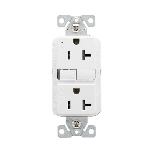 Main product image of Slim Afgf Receptacle, Self-Test, #14 -10 Awg 20A 125V, Afgf, 5-20R, 2-Pole 3-Wire, TRAG20W