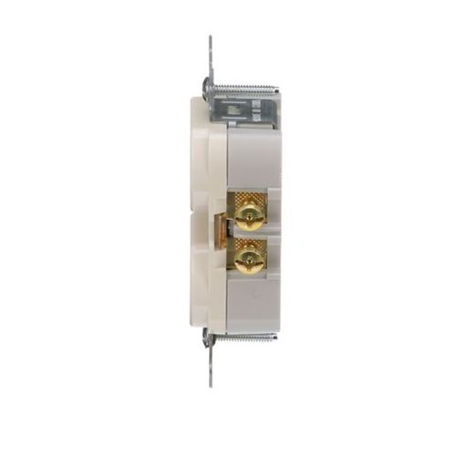 Main product image of Commercial Duplex Receptacle, #14-10 Awg 20A 125V, SideWire, Light Almond, Pvc Body, 5-20R, TRCR20LA