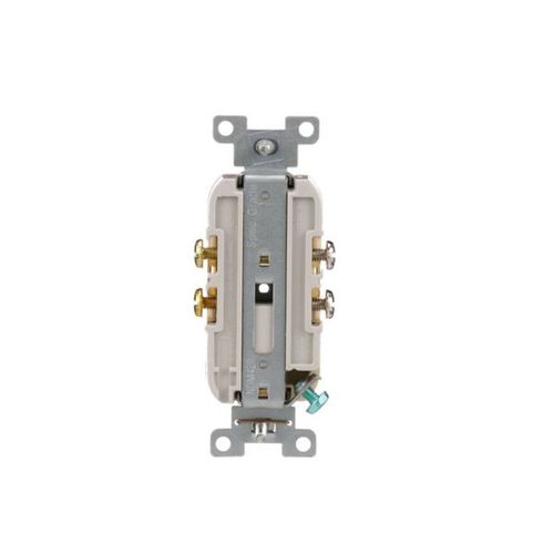Main product image of Commercial Duplex Receptacle, #14-10 Awg 20A 125V, SideWire, Ivory, Pvc Body, 5-20R, TRCR20V