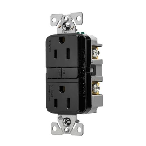 Main product image of Tamper-Resistant, Self-Test Gfci, 15A, 125V, Black, Slim Design, TRGF15BK