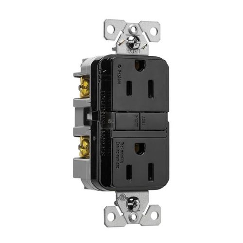 Main product image of Tamper-Resistant, Self-Test Gfci, 15A, 125V, Black, Slim Design, TRGF15BK