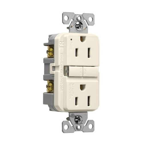 Main product image of Tamper-Resistant, Self-Test Gfci, 15A, 125V, Light Almond, Slim Design, 3 Pack, Retail Box, TRGF15LA-3-L