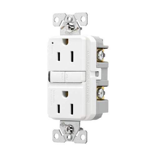 Main product image of Tamper-Resistant, Self-Test Gfci, 15A, 125V, White, 50 Pack, Slim Design, TRGF15W-50