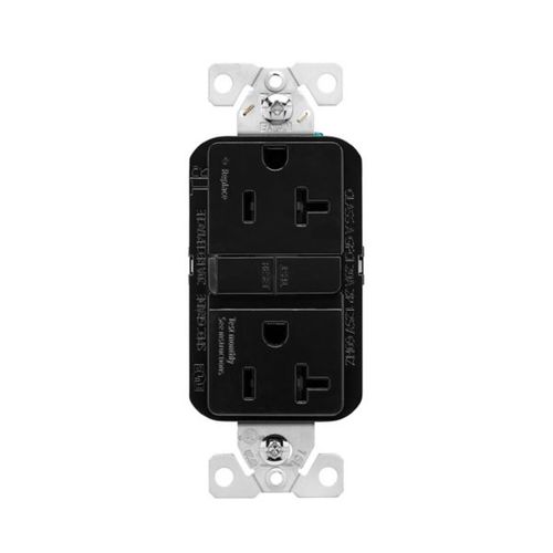 Main product image of Tamper-Resistant, Self-Test Gfci, 20A, 125V, Black, Slim Design, TRGF20BK