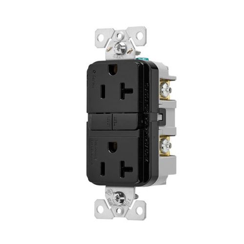 Main product image of Tamper-Resistant, Self-Test Gfci, 20A, 125V, Black, Slim Design, TRGF20BK