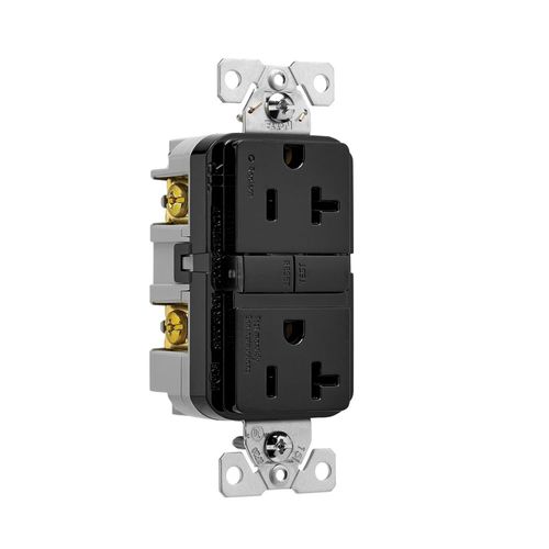 Main product image of Tamper-Resistant, Self-Test Gfci, 20A, 125V, Black, Slim Design, TRGF20BK