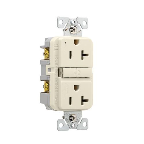Main product image of Tamper-Resistant, Self-Test Gfci, 20A, 125V, Light Almond, Slim Design, TRGF20LA