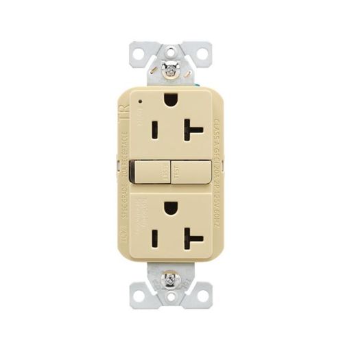 Main product image of Tamper-Resistant, Self-Test Gfci, 20A, 125V, Ivory, Slim Design, TRGF20V