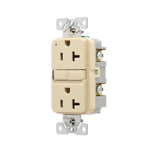 Main product image of Tamper-Resistant, Self-Test Gfci, 20A, 125V, Ivory, Slim Design, TRGF20V