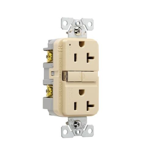 Main product image of Tamper-Resistant, Self-Test Gfci, 20A, 125V, Ivory, Slim Design, TRGF20V