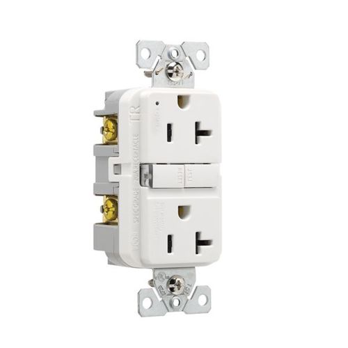 Main product image of Tamper-Resistant, Self-Test Gfci, 20A, 125V, White, 50 Pack, Slim Design, TRGF20W-50