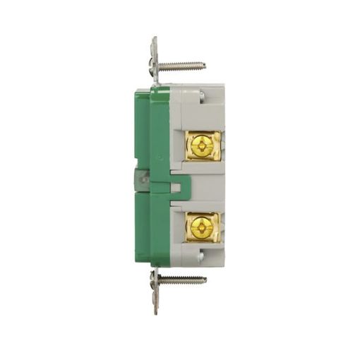 Main product image of Tamper-Resistant, Controlled, Self-Test Gfci, 15A, 125V, Green, Slim Design, TRGFC15GN