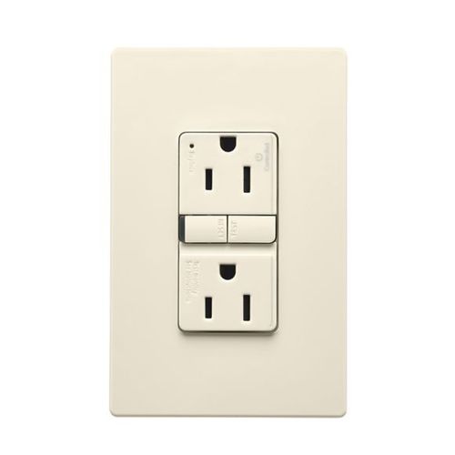 Main product image of Tamper-Resistant, Controlled, Self-Test Gfci, 15A, 125V, Light Almond, Slim Design, TRGFC15LA