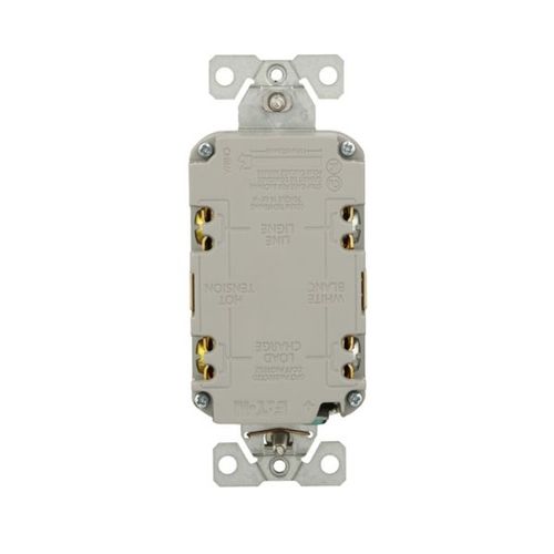 Main product image of Tamper-Resistant, Controlled, Self-Test Gfci, 15A, 125V, Ivory, Slim Design, TRGFC15V
