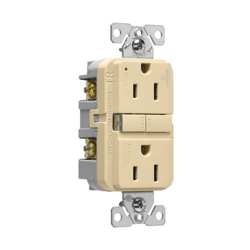 Main product image of Tamper-Resistant, Controlled, Self-Test Gfci, 15A, 125V, Ivory, Slim Design, TRGFC15V