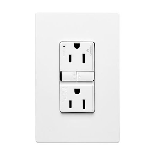 Main product image of Tamper-Resistant, Controlled, Self-Test Gfci, 15A, 125V, White, Slim Design, TRGFC15W