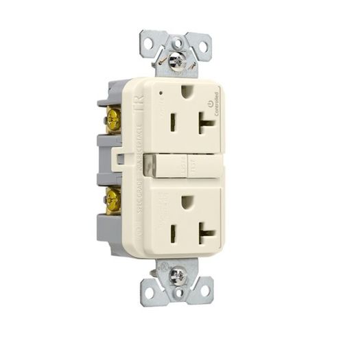 Main product image of Tamper-Resistant, Controlled, Self-Test Gfci, 20A, 125V, Light Almond, Slim Design, TRGFC20LA