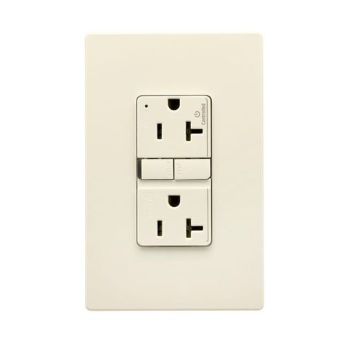 Main product image of Tamper-Resistant, Controlled, Self-Test Gfci, 20A, 125V, Light Almond, Slim Design, TRGFC20LA