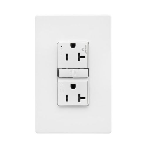 Main product image of Tamper-Resistant, Controlled, Self-Test Gfci, 20A, 125V, White, Slim Design, TRGFC20W