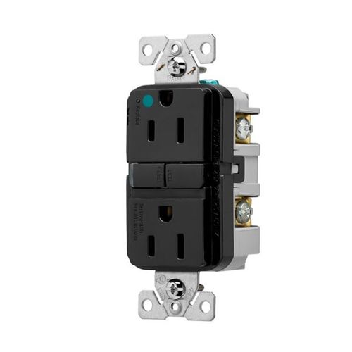 Main product image of Tr Hg Gfci, 15A, 125V, Black, Slim, TRGFH15BK