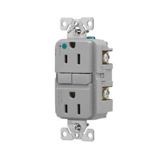 Main product image of Tr Hg Gfci, 15A, 125V, Gray, Slim, TRGFH15GY