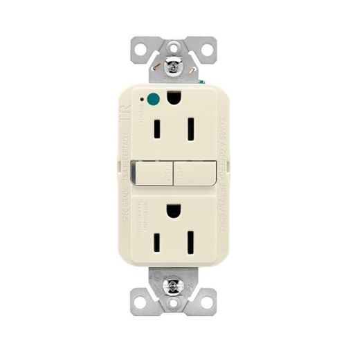 Main product image of Tr Hg Gfci, 15A, 125V, Light Almond, Slim, TRGFH15LA